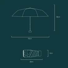 Load image into Gallery viewer, Mini Sun Umbrella Small Pocket Rain Umbrella
