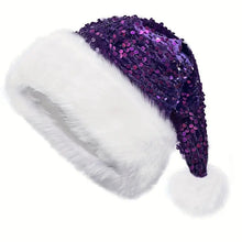 Load image into Gallery viewer, 2 Pack Christmas Decoration Atmosphere Double Layer Sequin Hat
