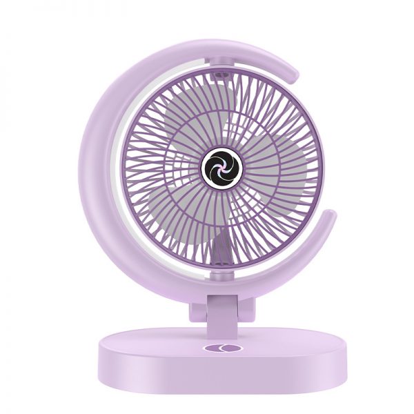 Portable USB Charging Desktop Fan With Light