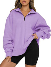 Load image into Gallery viewer, Fleece Half Zipper Pullover Long Sleeve
