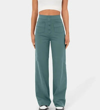 Load image into Gallery viewer, Women's High Waist Casual Straight Pants
