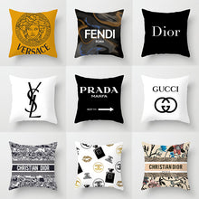 Load image into Gallery viewer, 4 Pack Designer Logo Short Plush Pillowcase
