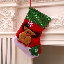 Load image into Gallery viewer, 4 Pack Christmas Sock Gift Bag
