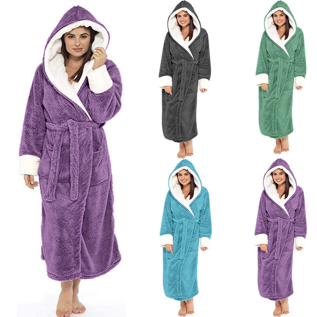 Women's Long Bathrobes And Nightgowns