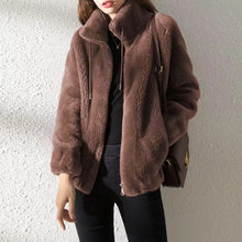 Load image into Gallery viewer, Women Winter Double Coral Fleece Warm Coat
