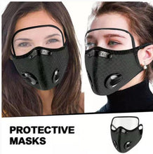 Load image into Gallery viewer, 5 Pack Cycling Protective Dust Filter Face Masks (removable protective lens)
