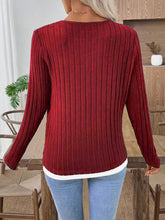 Load image into Gallery viewer, Autumn and Winter Women's Fake Two-piece Long-sleeved T-shirt
