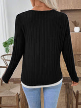 Load image into Gallery viewer, Autumn and Winter Women's Fake Two-piece Long-sleeved T-shirt
