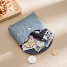Load image into Gallery viewer, Mini  Simple Buckle Cowhide Large Capacity Card Bag
