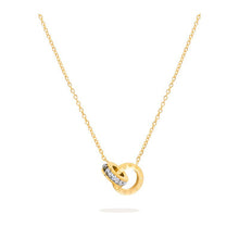 Load image into Gallery viewer, Roman Double Ring Necklace

