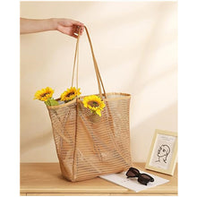 Load image into Gallery viewer, Mesh Beach Tote Womens Shoulder Handbag
