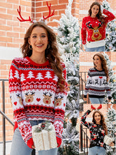 Load image into Gallery viewer, Ladies Casual Pullover Christmas Sweater
