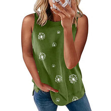 Load image into Gallery viewer, Womens Crewneck Tank Tops Casual Loose Sleeveless Blouse Shirts
