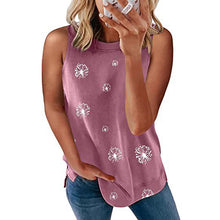 Load image into Gallery viewer, Womens Crewneck Tank Tops Casual Loose Sleeveless Blouse Shirts
