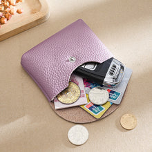 Load image into Gallery viewer, Mini  Simple Buckle Cowhide Large Capacity Card Bag
