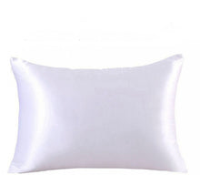 Load image into Gallery viewer, Imitation silk solid color ice Silk Pillowcase
