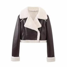 Load image into Gallery viewer, Women's Cropped Double-Faced Jacket
