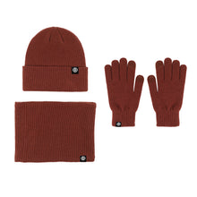 Load image into Gallery viewer, Warm woolen hat, Scarf and Gloves three-piece set
