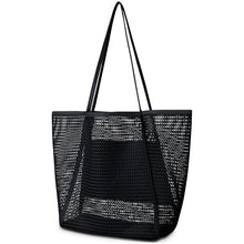 Load image into Gallery viewer, Mesh Beach Tote Womens Shoulder Handbag
