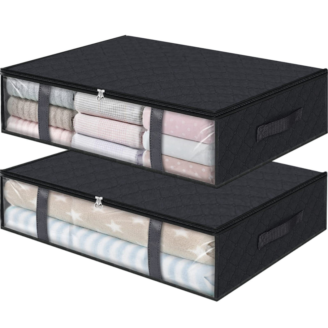 2 Pcs Under Bed Storage Bag