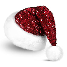 Load image into Gallery viewer, 2 Pack Christmas Decoration Atmosphere Double Layer Sequin Hat
