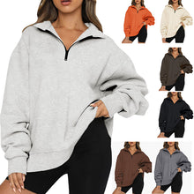 Load image into Gallery viewer, Fleece Half Zipper Pullover Long Sleeve
