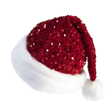 Load image into Gallery viewer, 2 Pack Christmas Decoration Atmosphere Double Layer Sequin Hat
