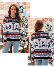 Load image into Gallery viewer, Ladies Casual Pullover Christmas Sweater
