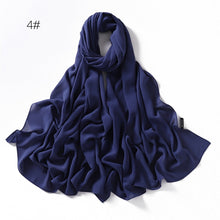 Load image into Gallery viewer, Soft Solid Color Pearl Chiffon Scarf
