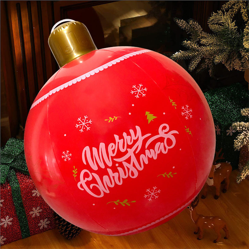 Outdoor Christmas Snowflake Inflatable Decorated Ball