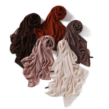 Load image into Gallery viewer, Soft Solid Color Pearl Chiffon Scarf
