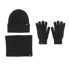 Load image into Gallery viewer, Warm woolen hat, Scarf and Gloves three-piece set
