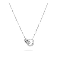 Load image into Gallery viewer, Roman Double Ring Necklace
