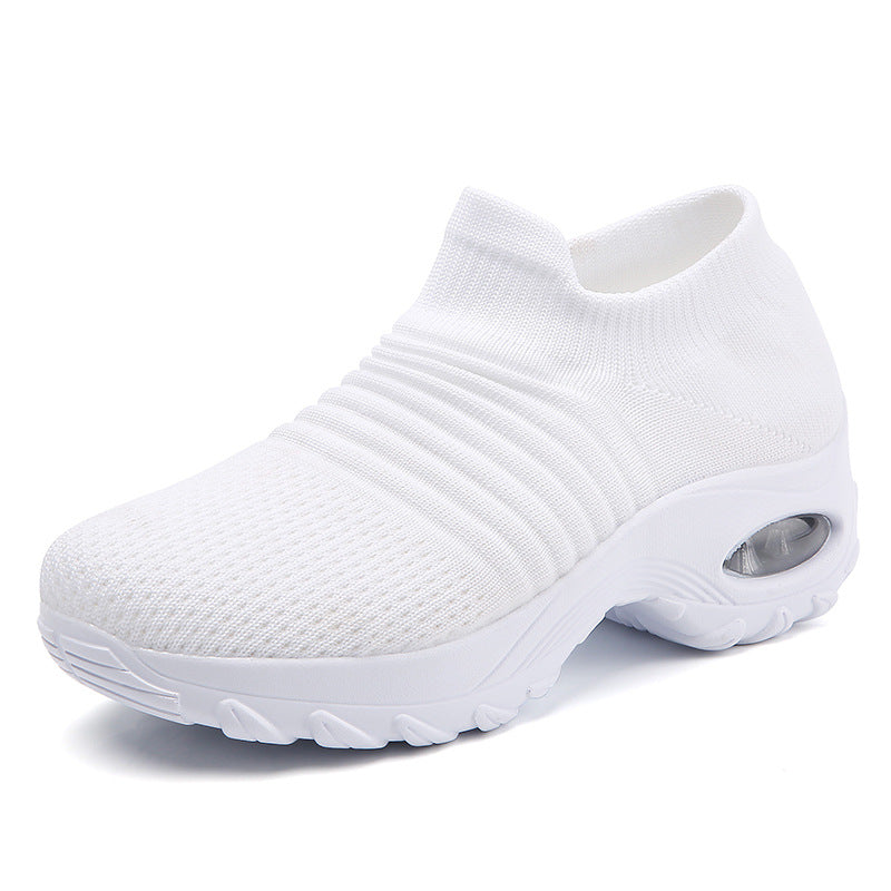 Breathable Wedge Slip-On Shoes