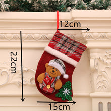 Load image into Gallery viewer, 4 Pack Christmas Sock Gift Bag
