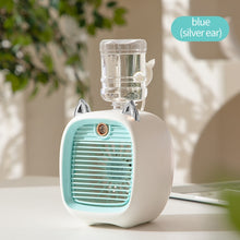 Load image into Gallery viewer, Portable Mini Air Conditioner Fan USB Air Cooler Fan Humidifier
