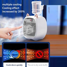 Load image into Gallery viewer, Portable Mini Air Conditioner Fan USB Air Cooler Fan Humidifier
