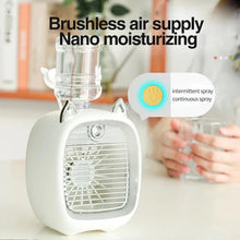 Load image into Gallery viewer, Portable Mini Air Conditioner Fan USB Air Cooler Fan Humidifier
