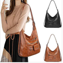 Load image into Gallery viewer, Soft PU Leather Women Handbags Shoulder Bag 3 in 1 Backpack
