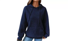 Load image into Gallery viewer, Women's Casual Waffle Pullover Sweatshirt
