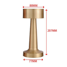 Load image into Gallery viewer, Modern USB Rechargeable Touch Wrought Iron Dumbbell Table Lamp
