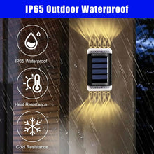 Load image into Gallery viewer, 2 Pcs Solar Wall Light Outdoor Waterproof Balcony Wall Lights
