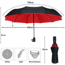Load image into Gallery viewer, Double Layer Fully Automatic10K Strong Luxury Business Large Umbrellas
