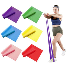Load image into Gallery viewer, 2 PCS Yoga Pilates Resistance Band Long Training Stretch Bands

