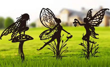 Load image into Gallery viewer, Garden Fairy Metal Outdoor Decor
