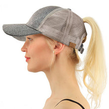 Load image into Gallery viewer, New Glitter Ponytail Baseball Cap
