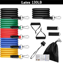 Load image into Gallery viewer, 11 Pcs Latex Tube Resistance Bands Exercise Training Equipment
