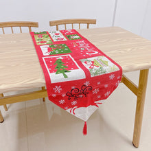 Load image into Gallery viewer, Christmas yarn-dyed table flag
