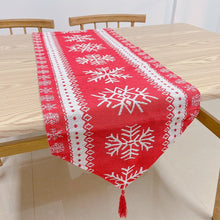 Load image into Gallery viewer, Christmas yarn-dyed table flag
