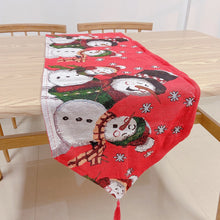 Load image into Gallery viewer, Christmas yarn-dyed table flag
